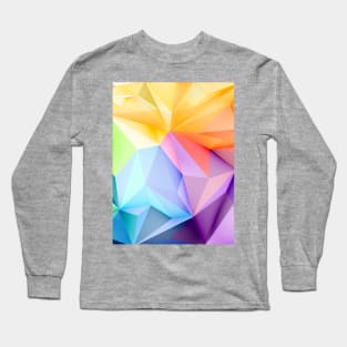 Blocky Abstract Design Long Sleeve T-Shirt